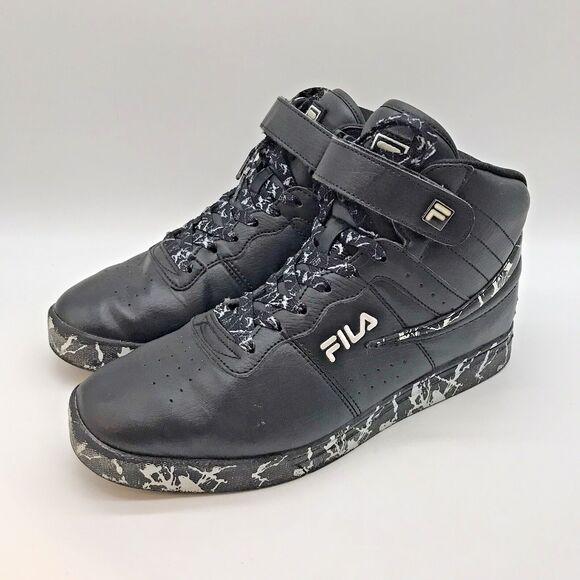 Fila Vulc 13 Marble Black Lifestyle Sneakers Men’s 8.5 Lace Up High Top Shoes - Picture 3 of 11